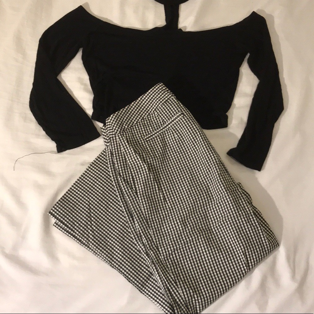 Checkered pants// 2P
